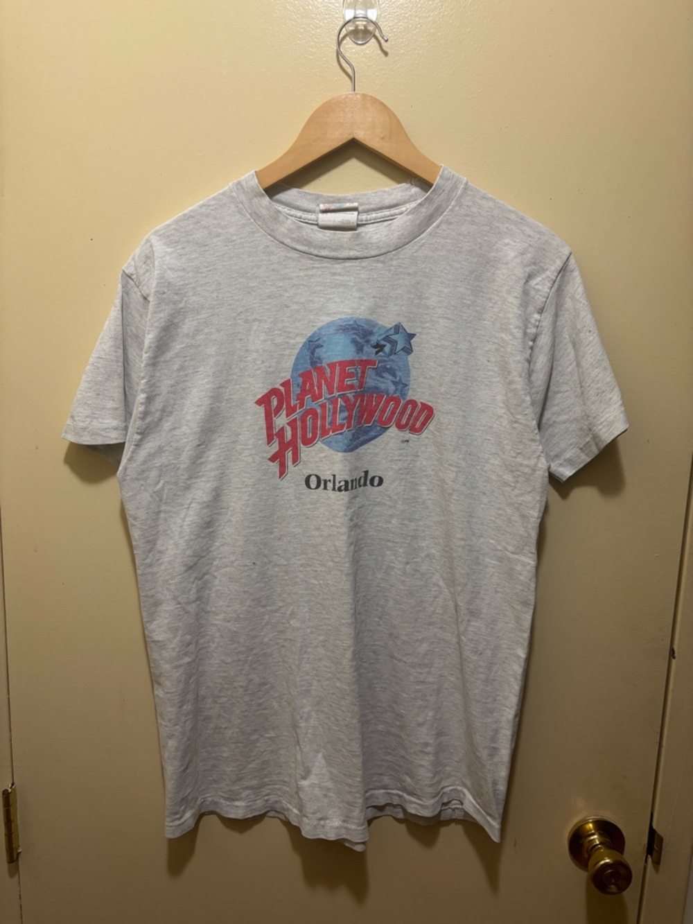 Vintage 90s Planet Hollywood grey t-shirt Size L